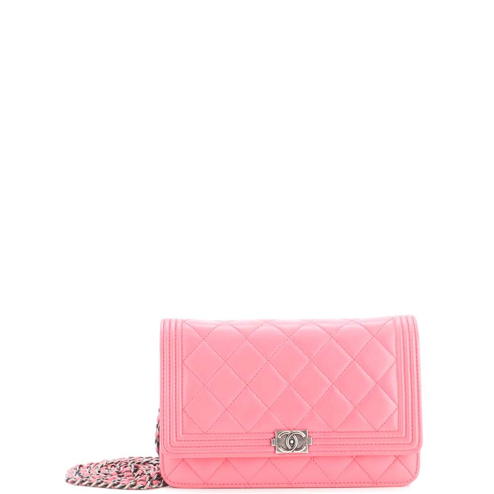 Chanel Boy Wallet On Chain Quilted #337405C29B